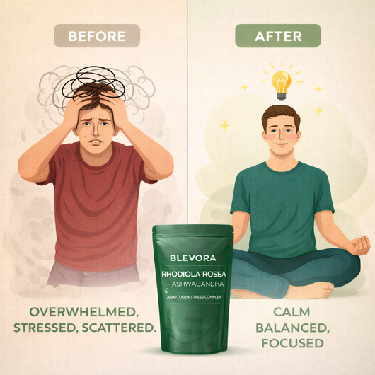Rhodiola Rosea + Ashwagandha capsules
